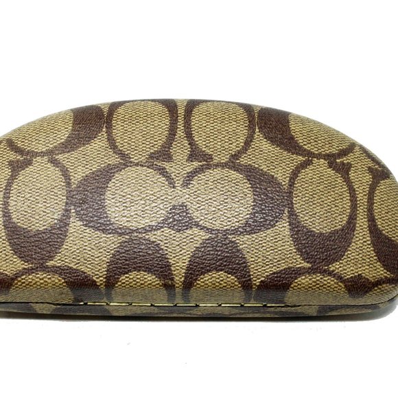 Coach Eyeglass Sunglasses Hard Case - Signature Brown - Picture 4 of 5